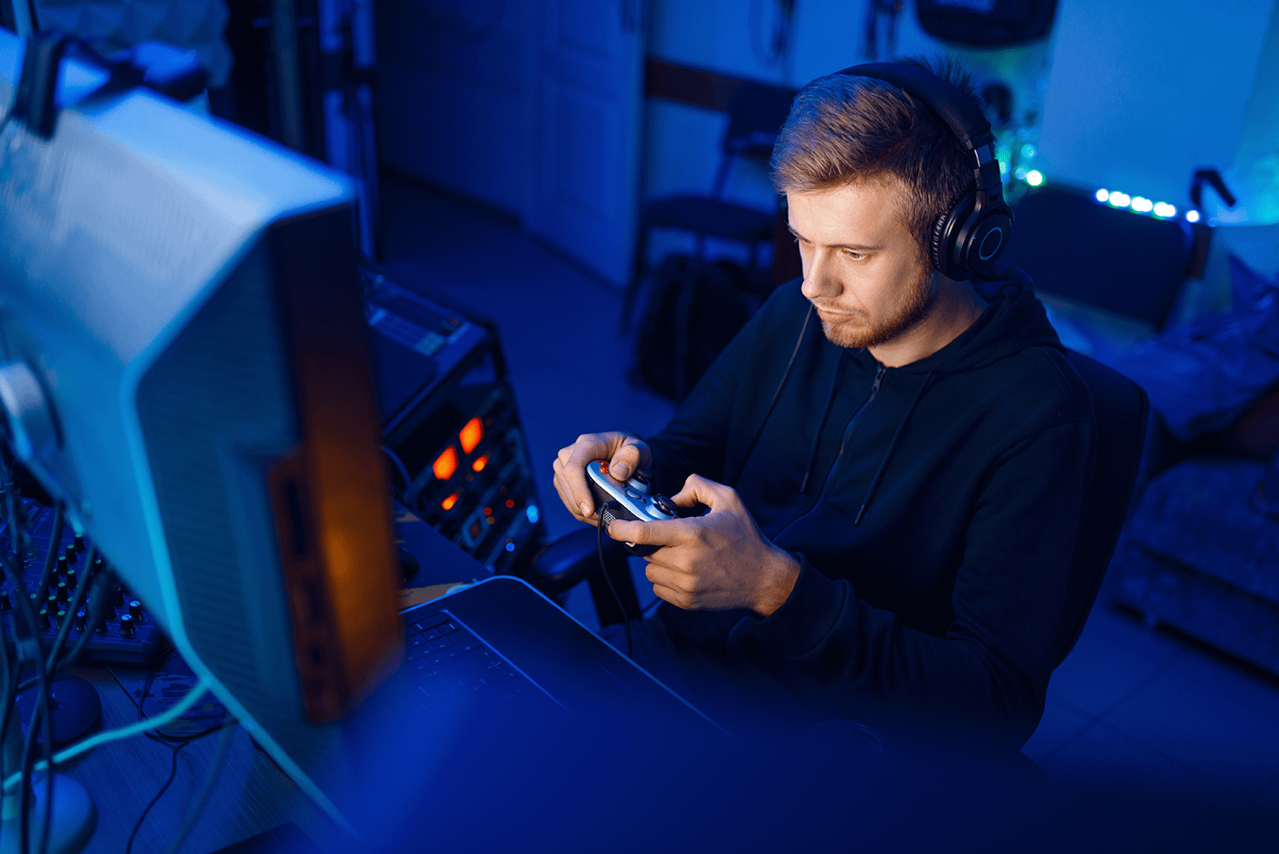 gamer-with-joystick-playing-videogame-on-console